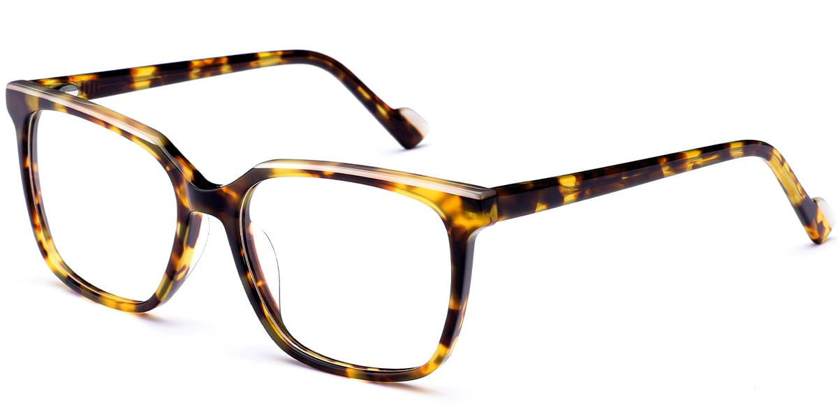 Acetate Square Frame tortoiseshell