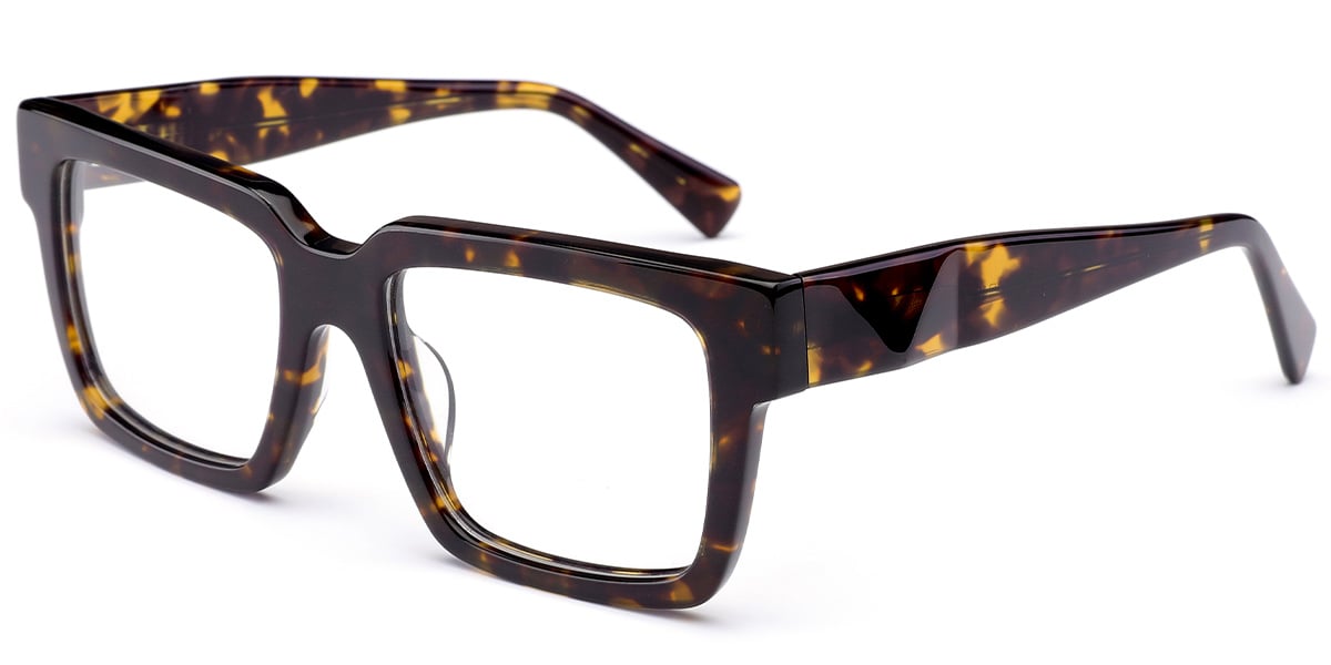 Acetate Square Frame tortoiseshell