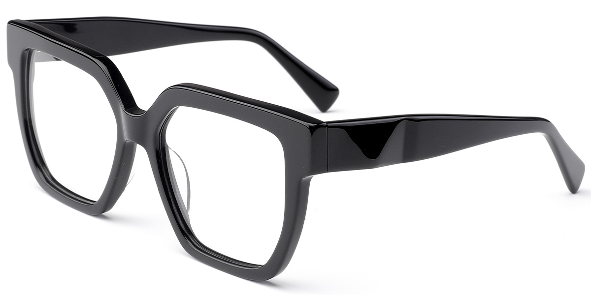 Acetate Square Frame black