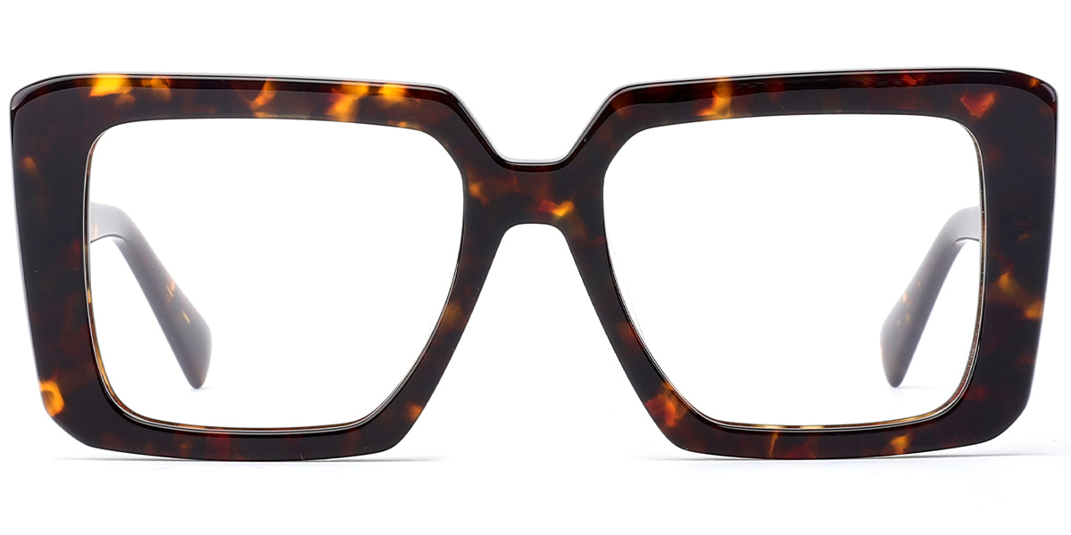 Acetate Square Frame tortoiseshell