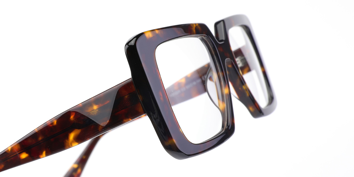 Acetate Square Frame tortoiseshell