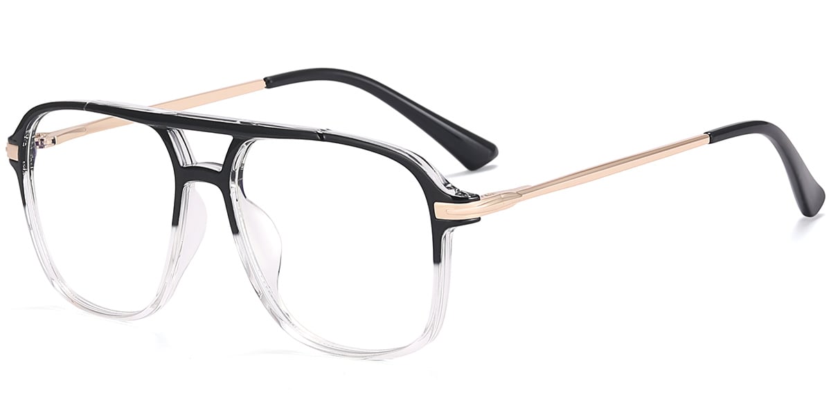 Aviator Frame pattern-black