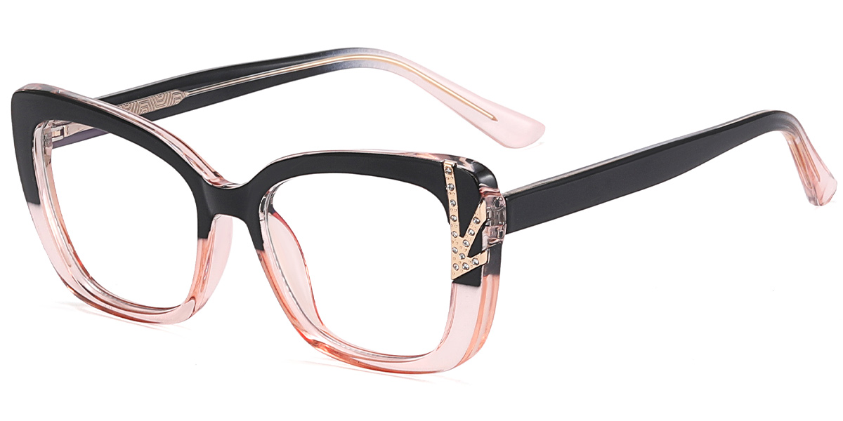 Square Frame black-pink