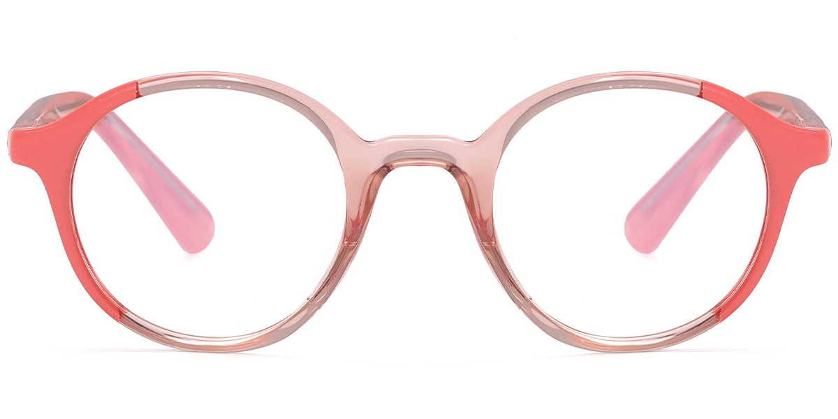 Kid's Round Frame pattern-pink