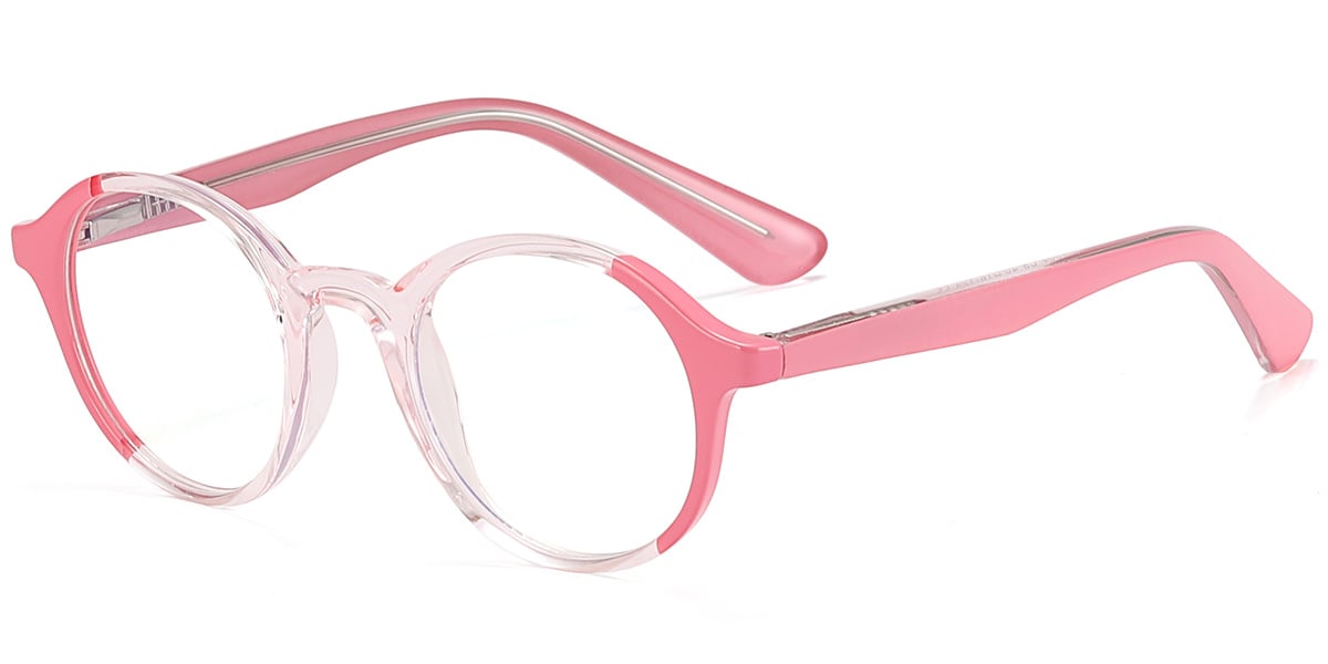 Kid's Round Frame translucent-pink