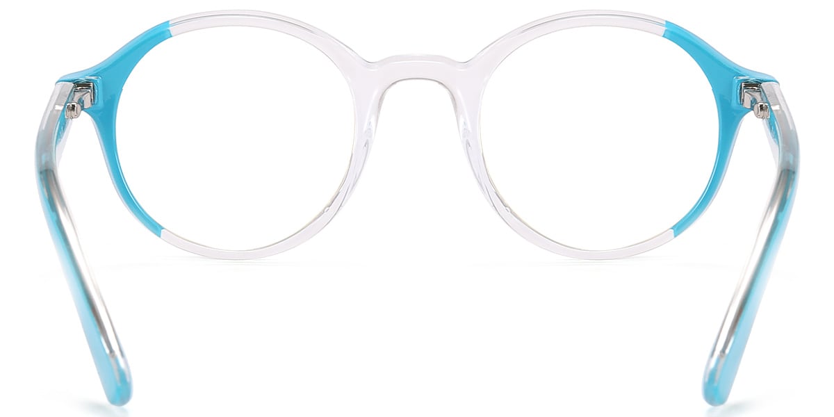 Kid's Round Frame pattern-blue