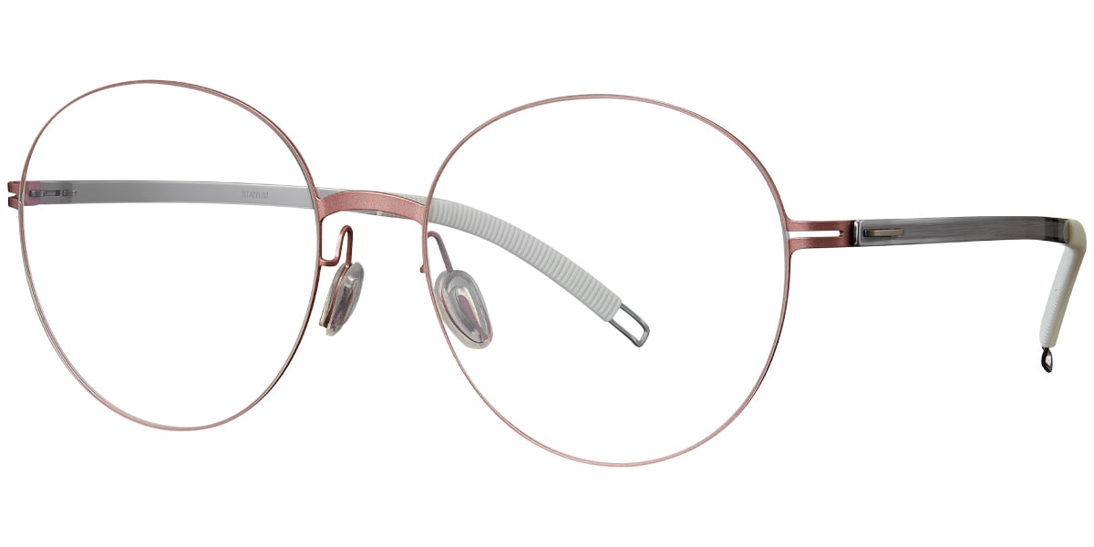 Titanium Round Frame pink