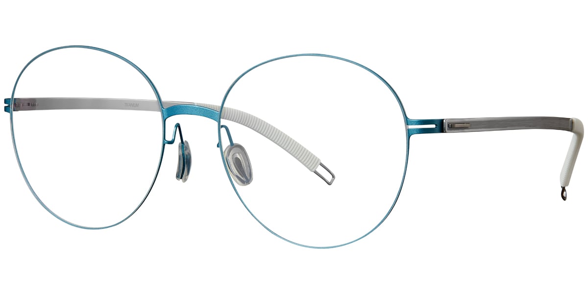 Titanium Round Frame light_blue