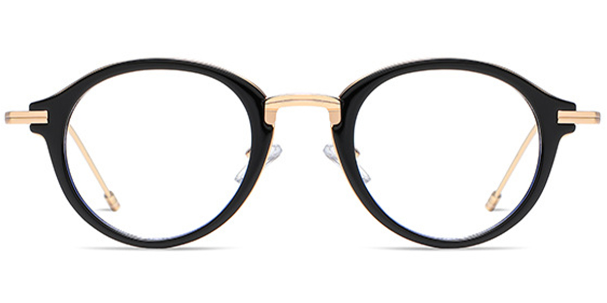 Geometric Frame black-gold