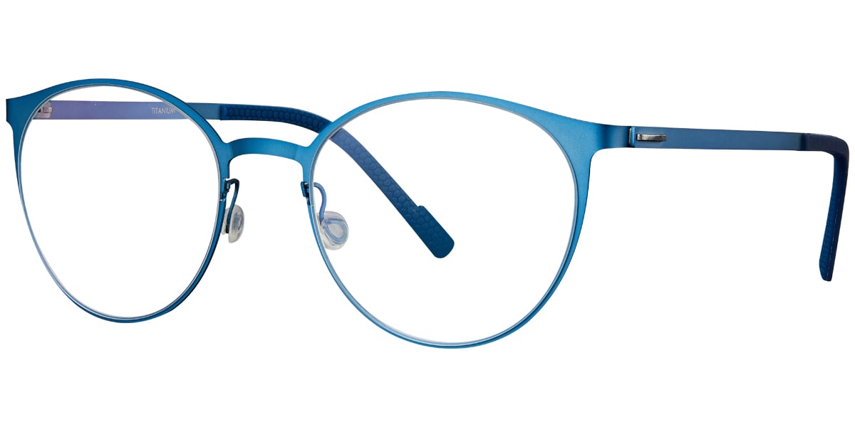 Titanium Round Frame blue