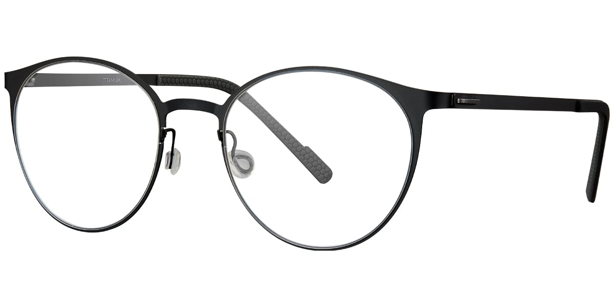 Titanium Round Frame black