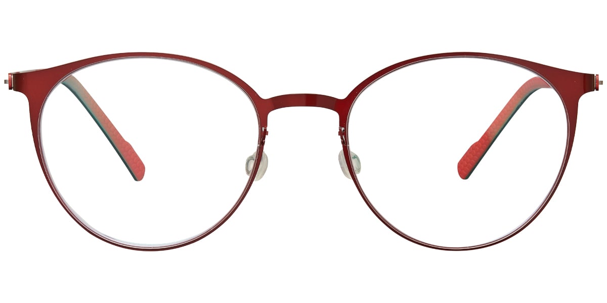 Titanium Round Frame red