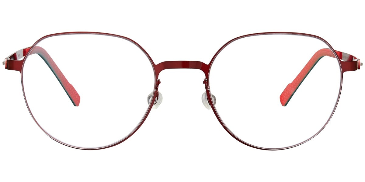 Titanium Geometric Frame red