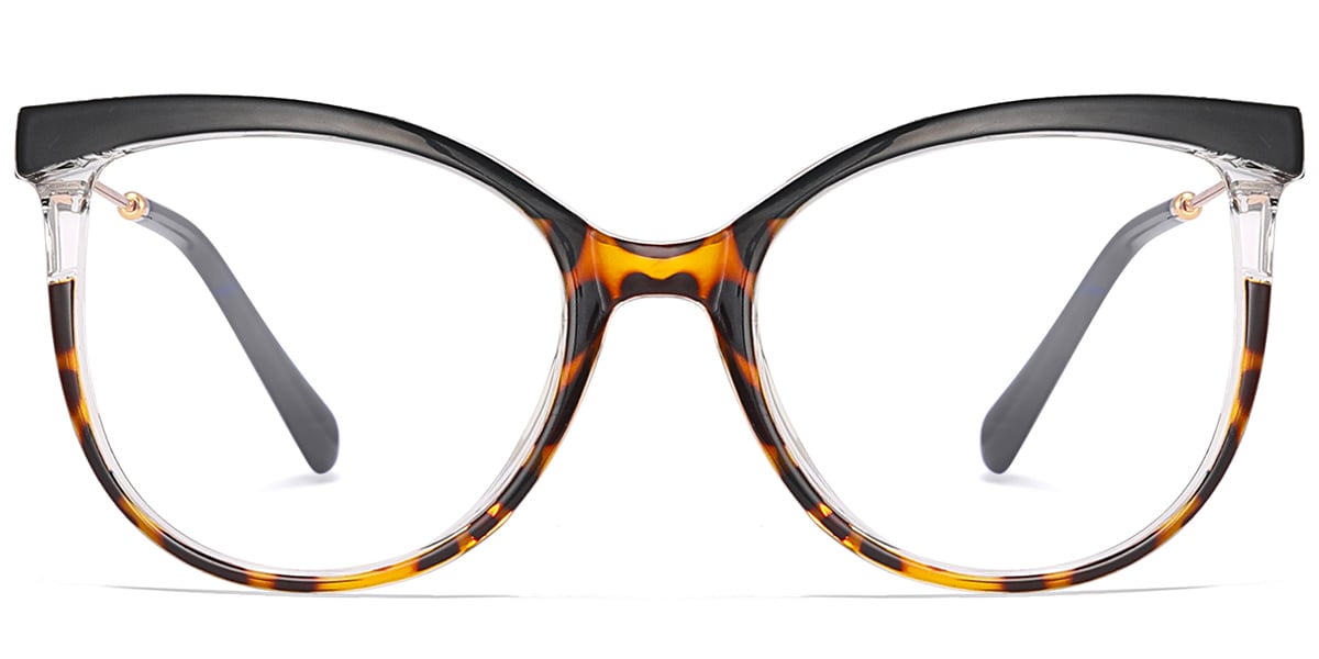 Square Frame tortoiseshell-black