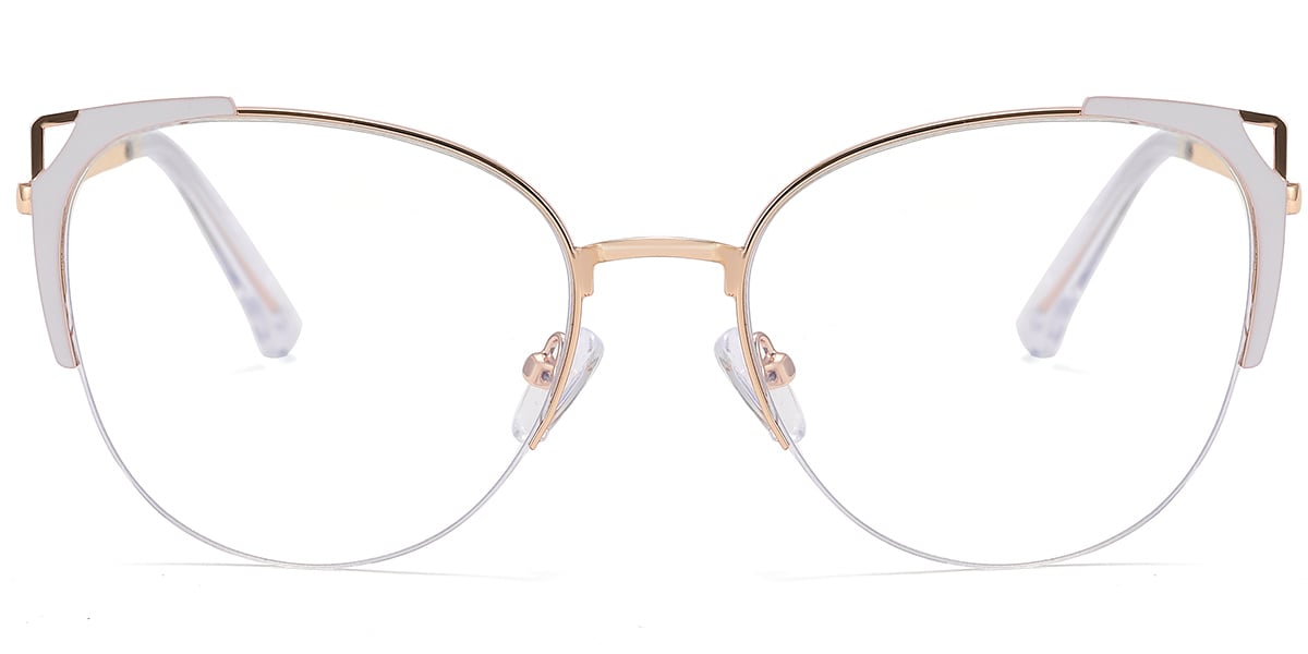 Cat Eye Frame white