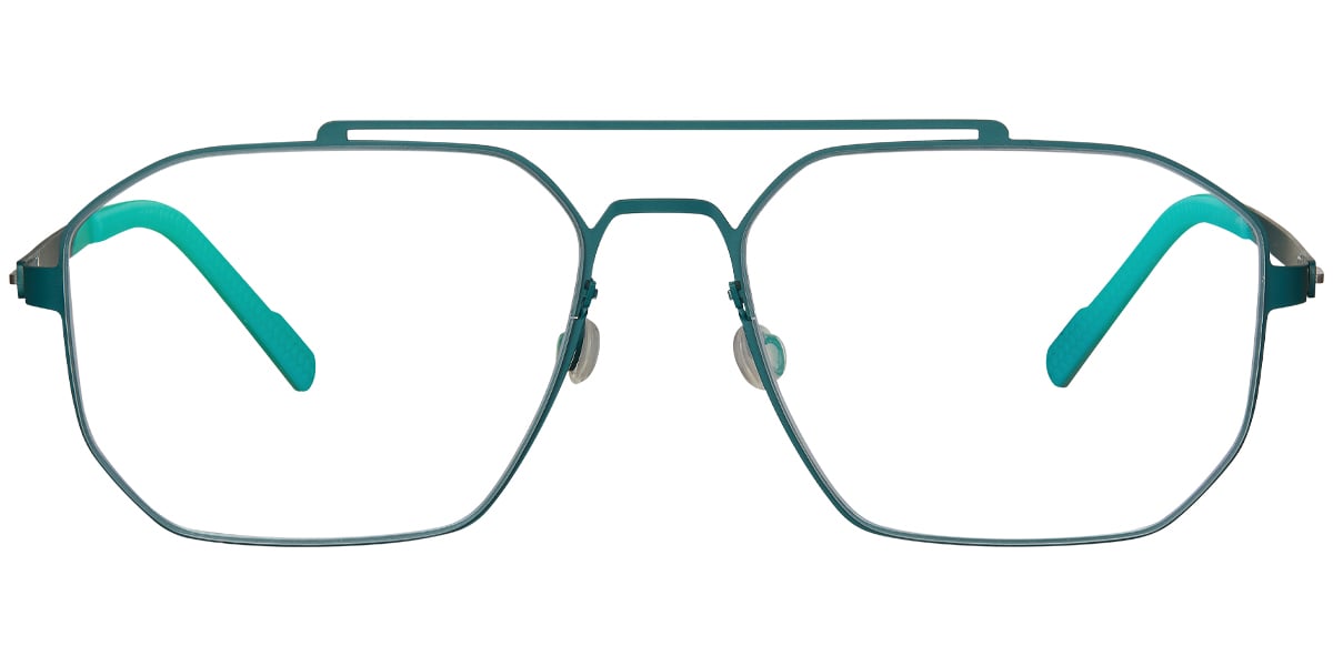 Titanium Aviator Frame green