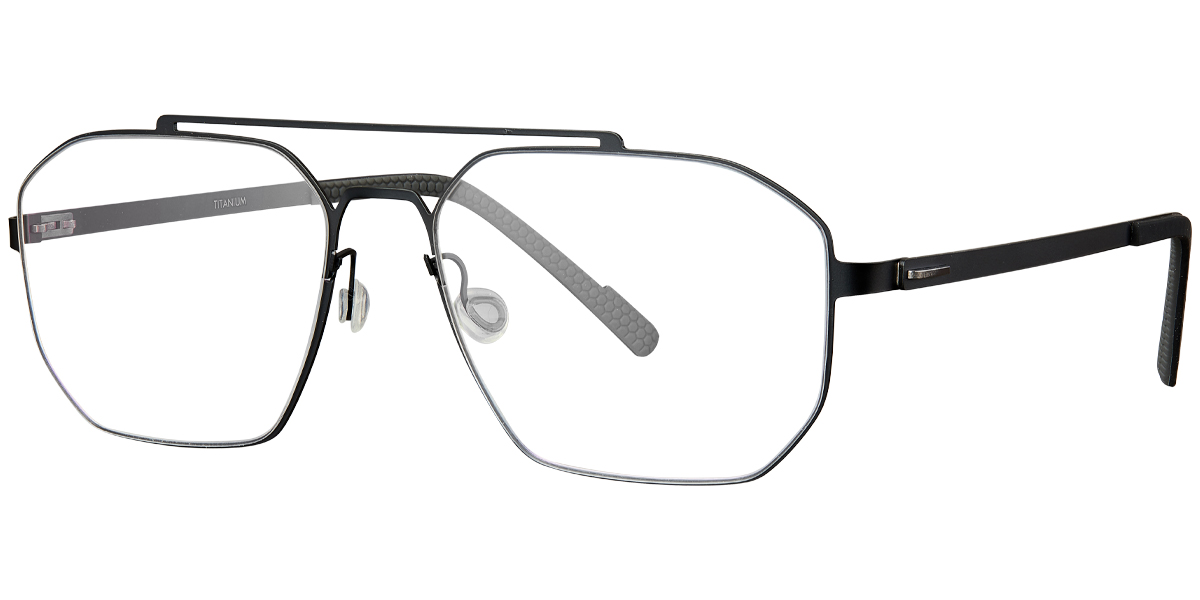 Titanium Aviator Frame black