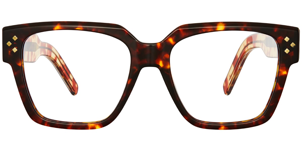 Acetate Square Frame tortoiseshell