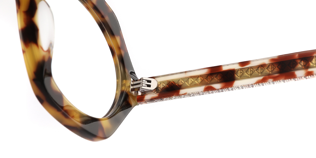 Acetate Geometric Frame tortoiseshell