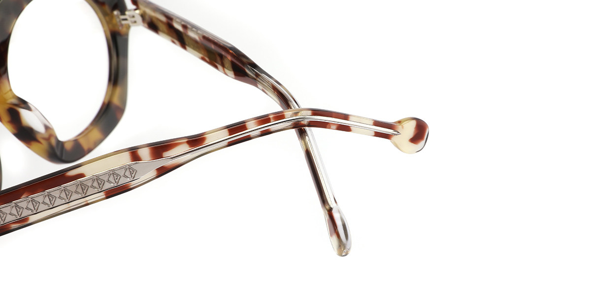 Acetate Geometric Frame tortoiseshell