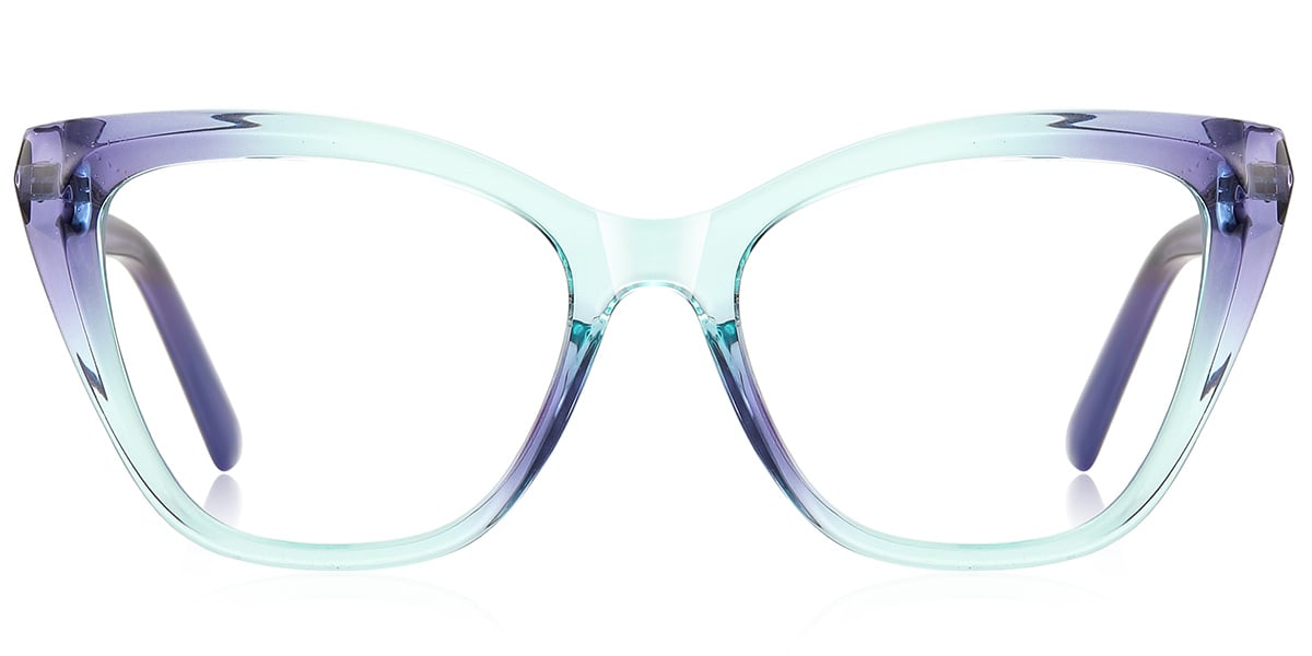 Cat Eye Frame gradient_green