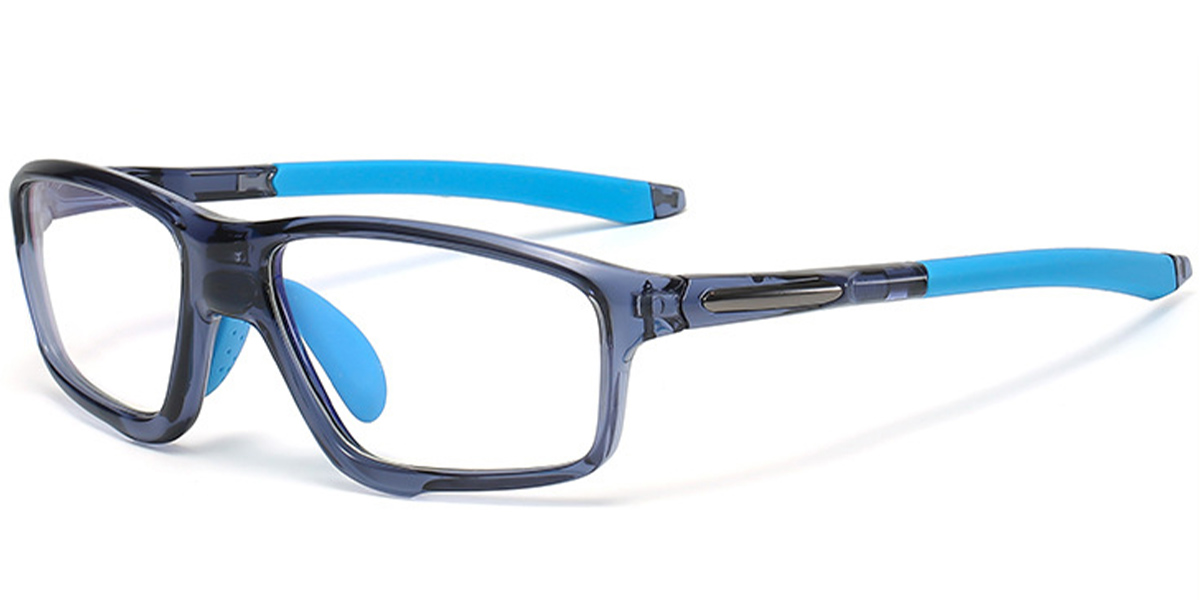 Square Frame translucent-blue