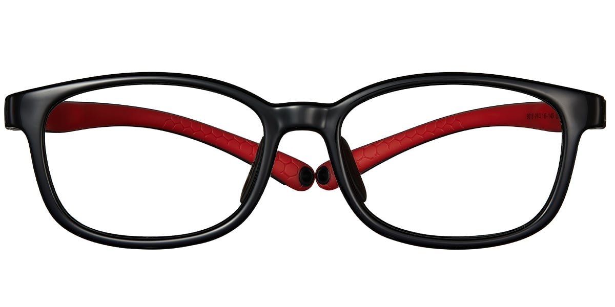 Kid's Square Frame black-red