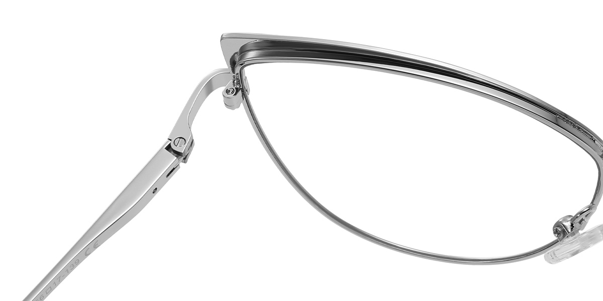 Cat Eye Frame pattern-blue