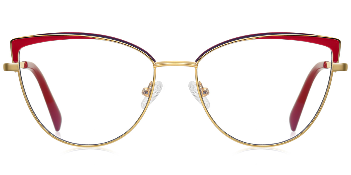 Cat Eye Frame pattern-rose