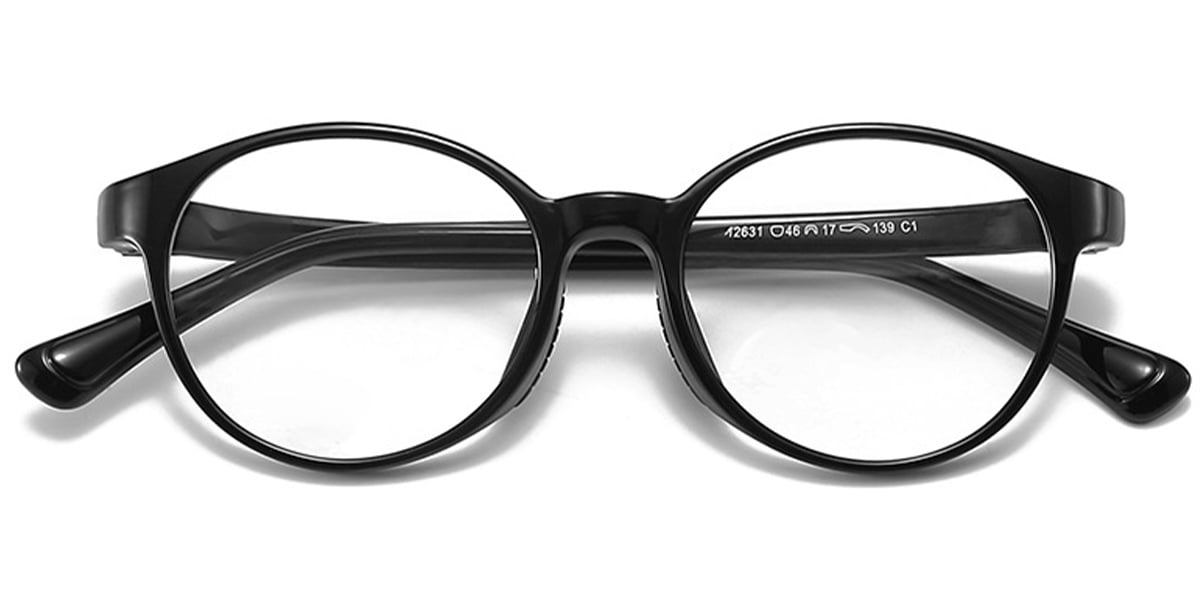 Kid's Round Frame black