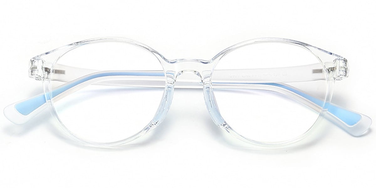 Kid's Round Frame translucent-blue