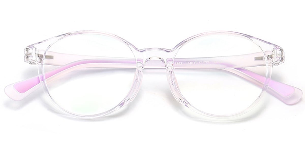 Kid's Round Frame translucent-purple