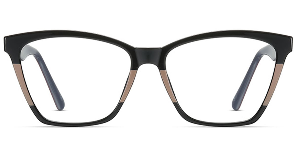 Acetate Square Frame black-coffee