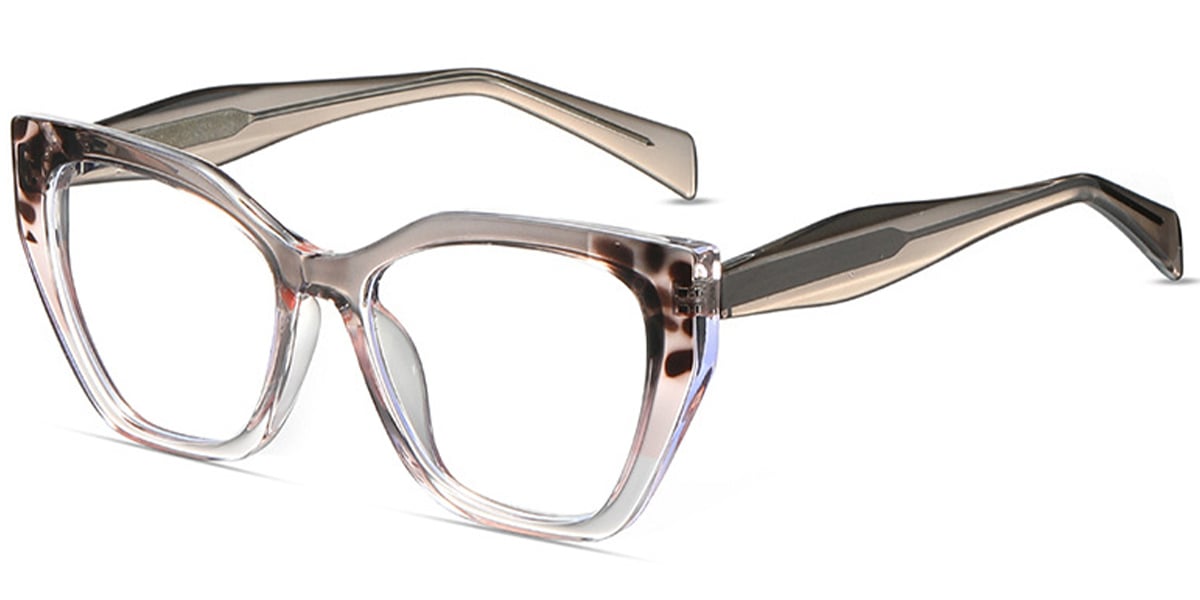 Acetate Geometric Frame pattern-grey