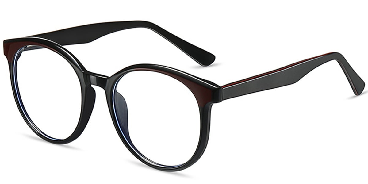 Acetate Round Frame black