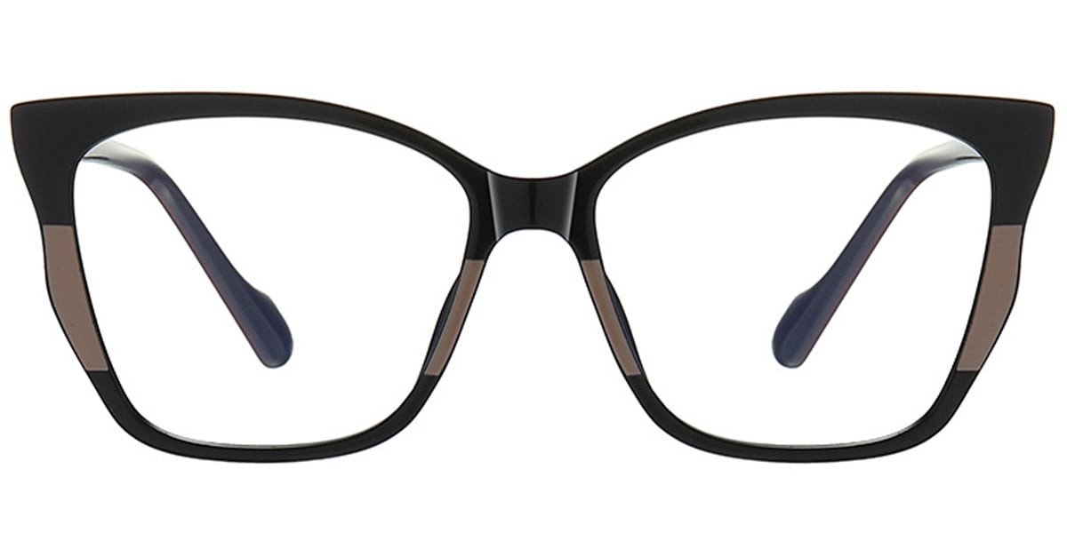 Acetate Square Frame black-coffee