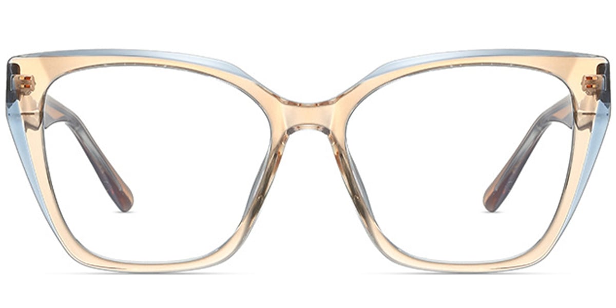 Acetate Square Frame pattern-light_brown