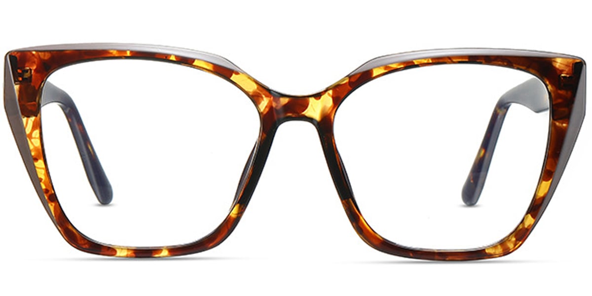 Acetate Square Frame pattern-tortoiseshell