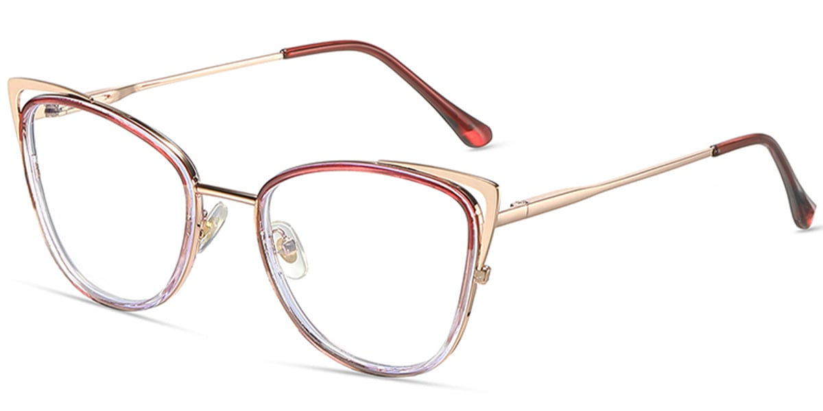 Cat Eye Frame rose_gold-purple