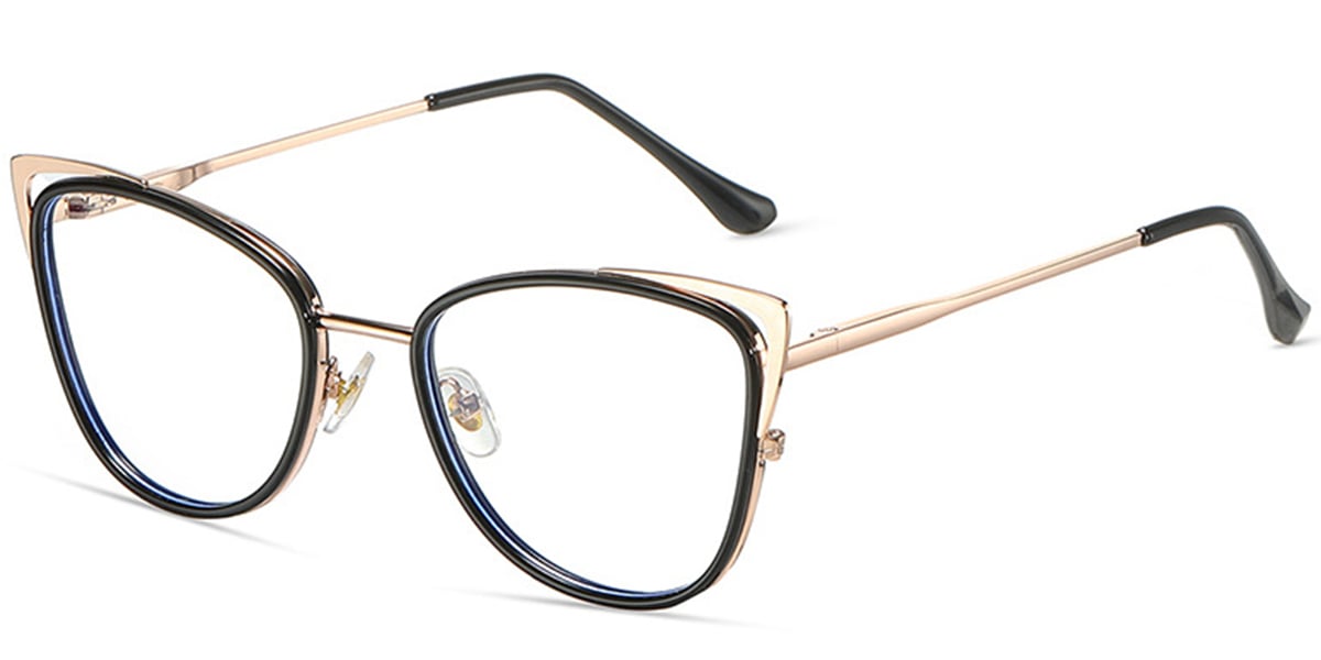 Cat Eye Frame rose_gold-black