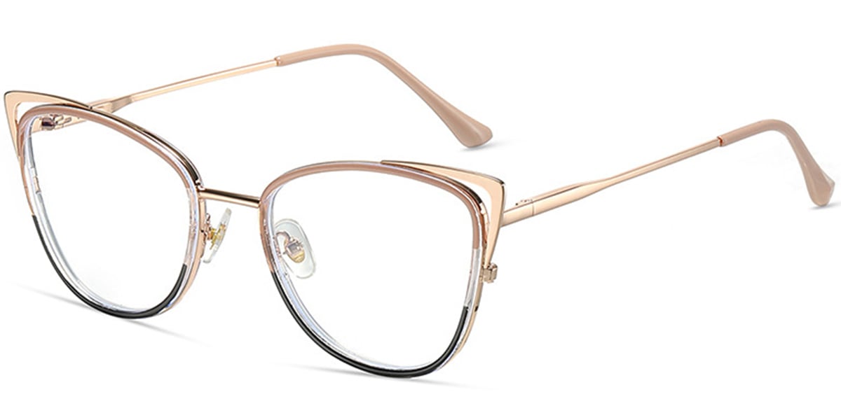 Cat Eye Frame rose_gold-brown