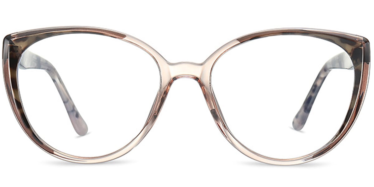 Acetate Geometric Frame pattern-light_brown