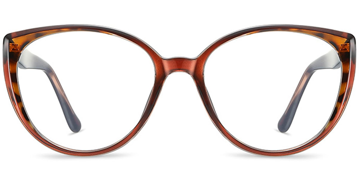 Acetate Geometric Frame pattern-brown