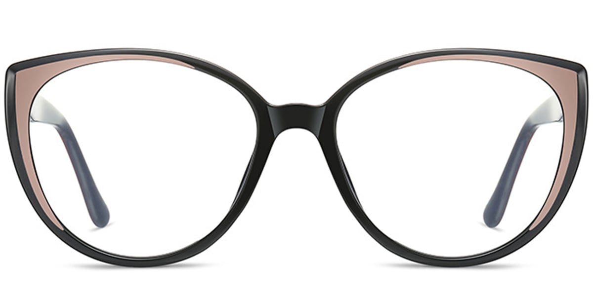 Acetate Geometric Frame black-coffee