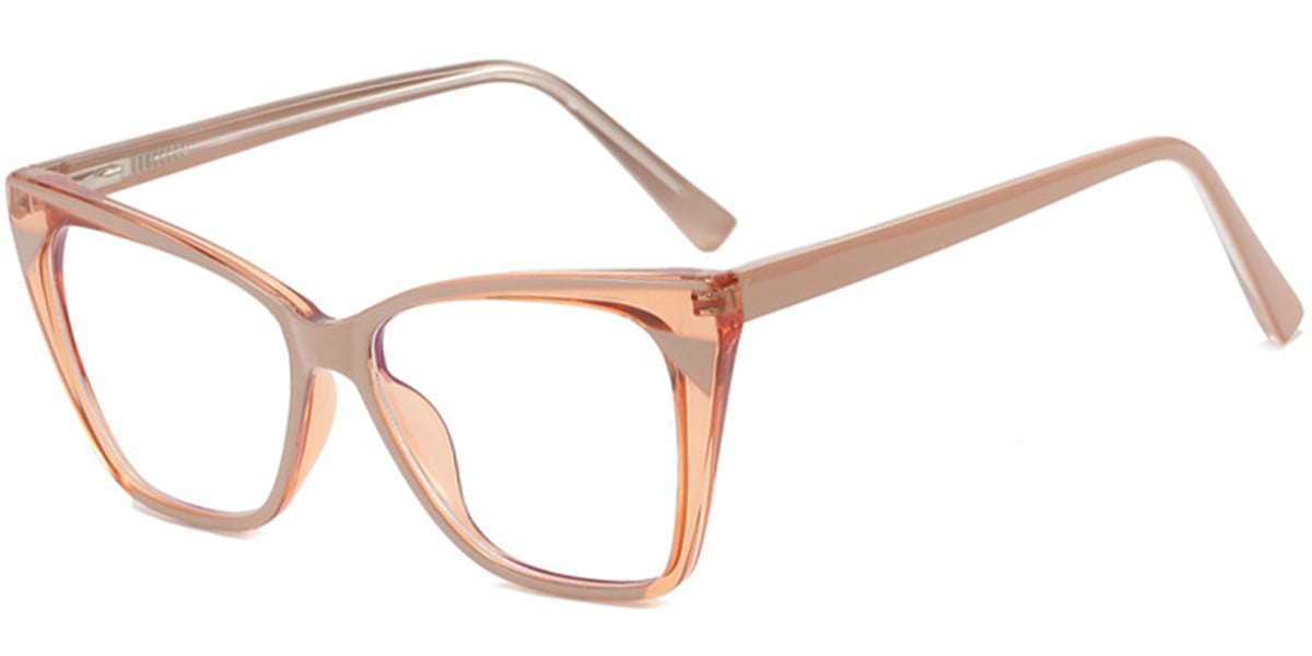 Cat Eye Frame translucent-brown