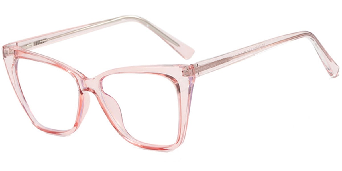 Cat Eye Frame translucent-pink