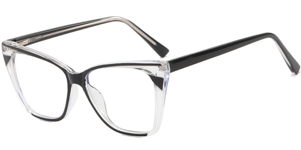 Cat Eye Frame black-white