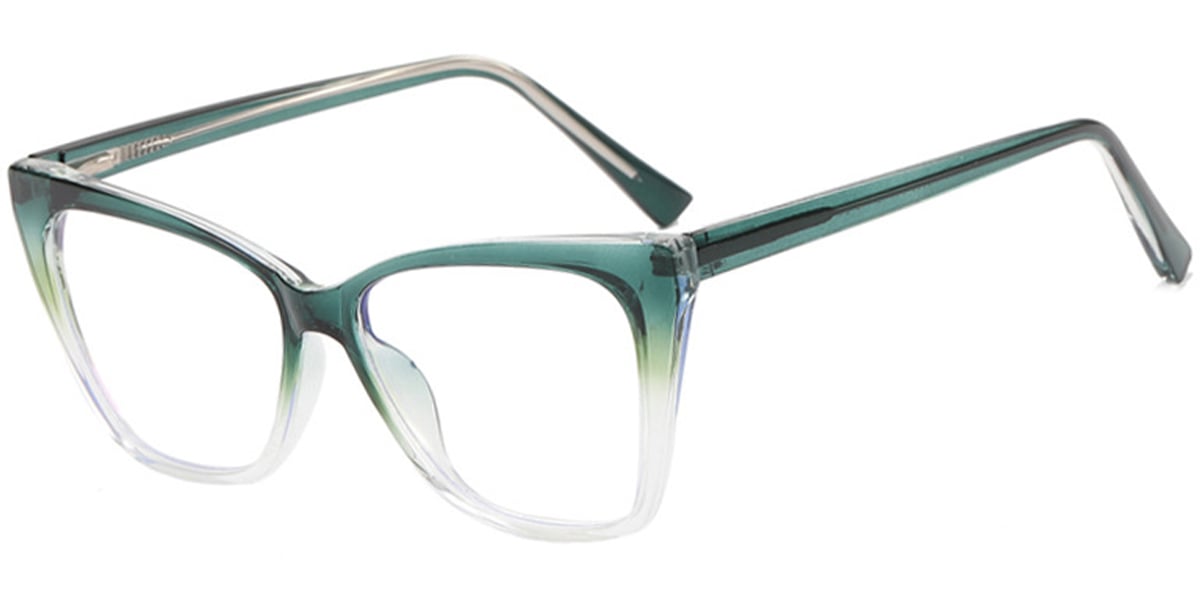 Cat Eye Frame translucent-green