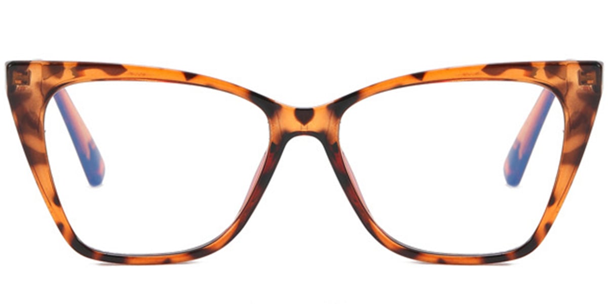 Cat Eye Frame pattern-yellow