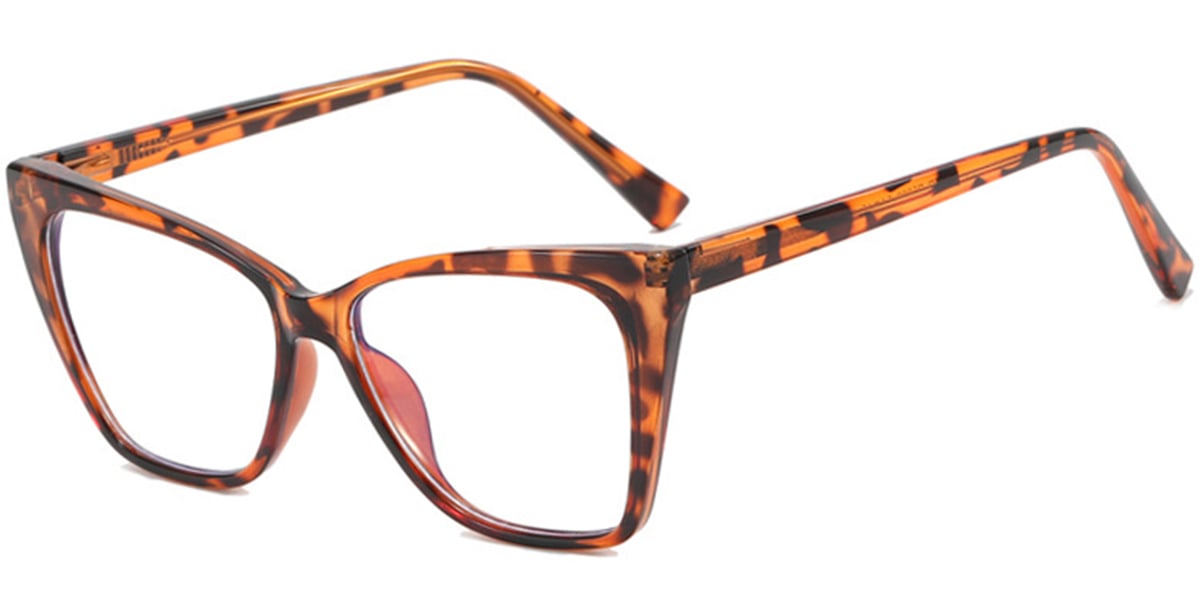 Cat Eye Frame pattern-yellow